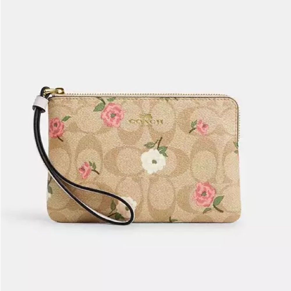Coach Floral Print Wristlet - Picture 7 of 7